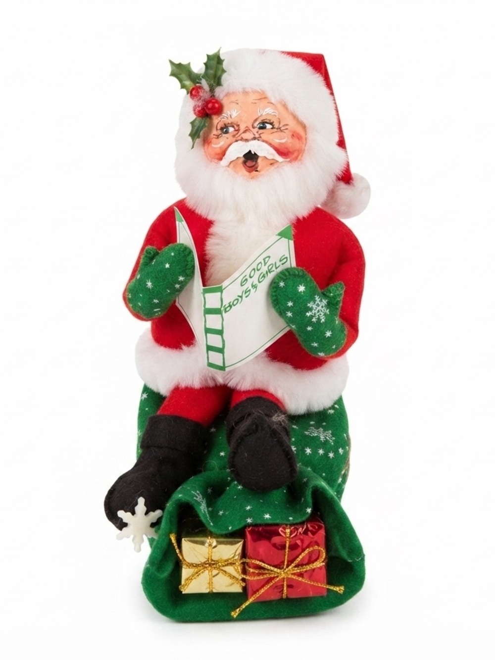 🎅Annalee Santa 2007 “Good Boys & Girls” List Doll